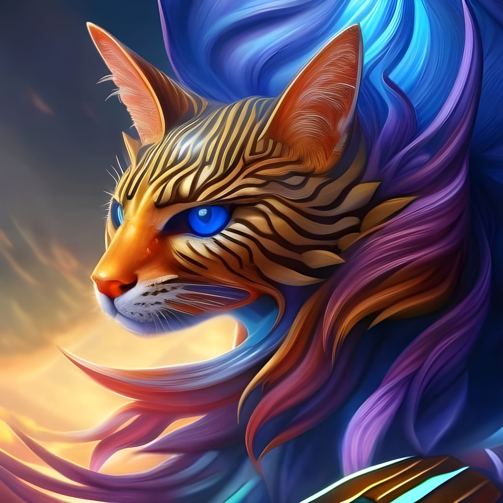 Nebula Maze in Cubist Graffiti Art Style