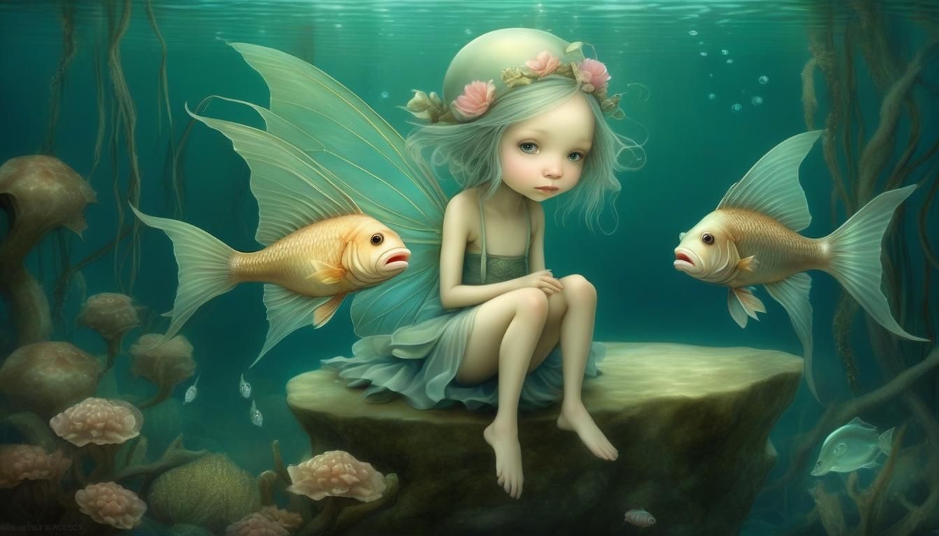 Sad water fairy