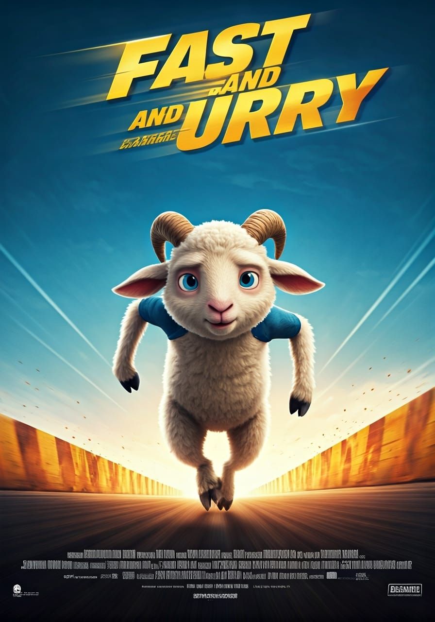Fast And Furry: Animated Movie Poster Art