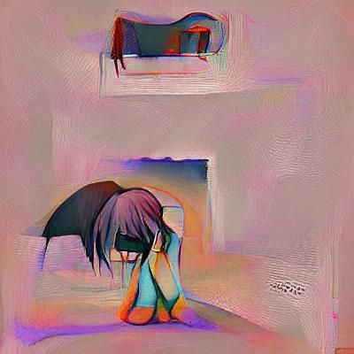 Abstract Image Exploring the Concept of Depression