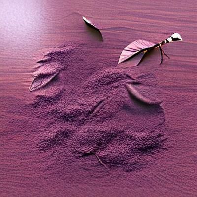 Vibrant Purple Sand Cherry Digital Art