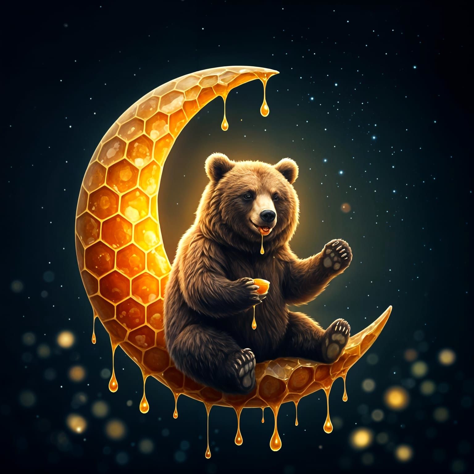 Honeycomb Moon Feast: A Happy Bear's Fantasy