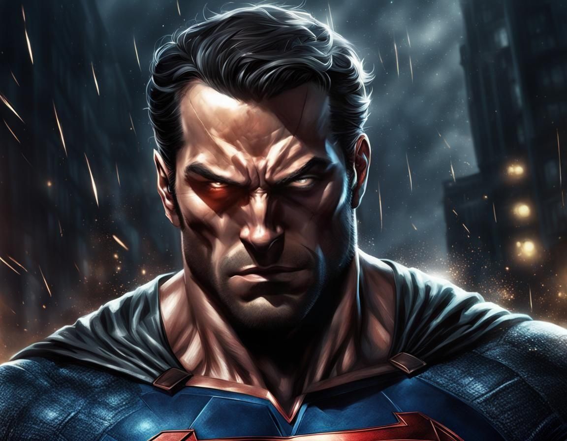 Invincible Superhero Portrait in Cinematic Digital Art Style