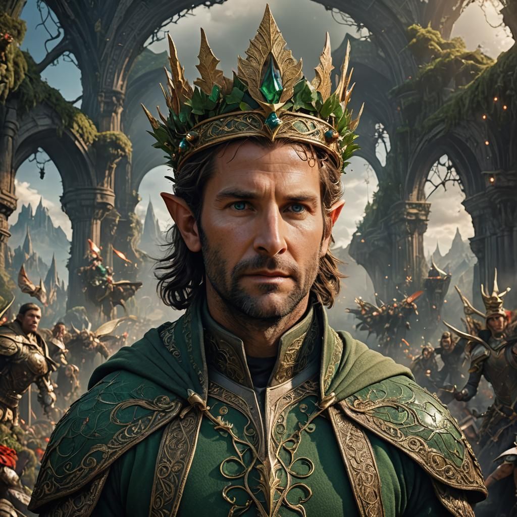 Bradley Cooper as Elf King in Digital Painting