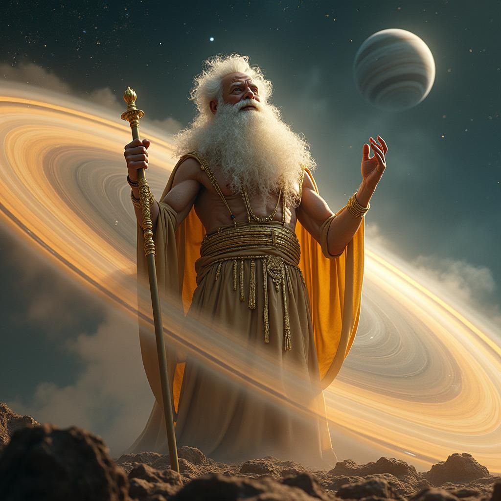 God-Sized Bill Murray on Saturn Rings