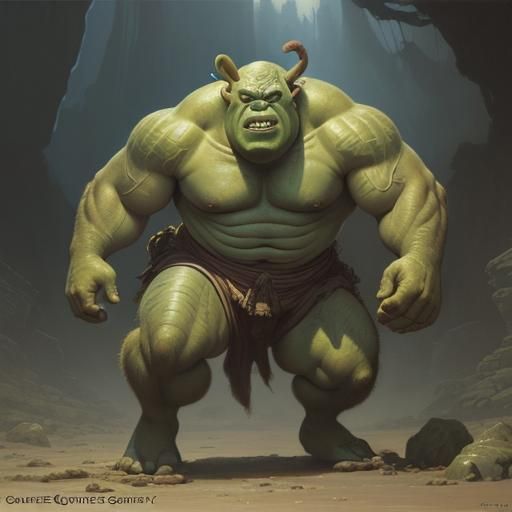 Shrek got hit by Gamma Radiation