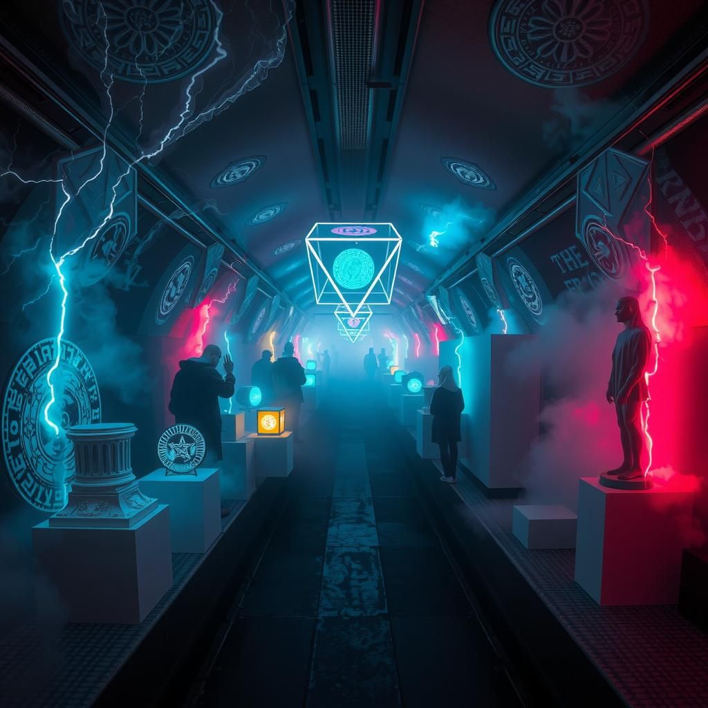 Surreal Art Installation in Metro Tunnel