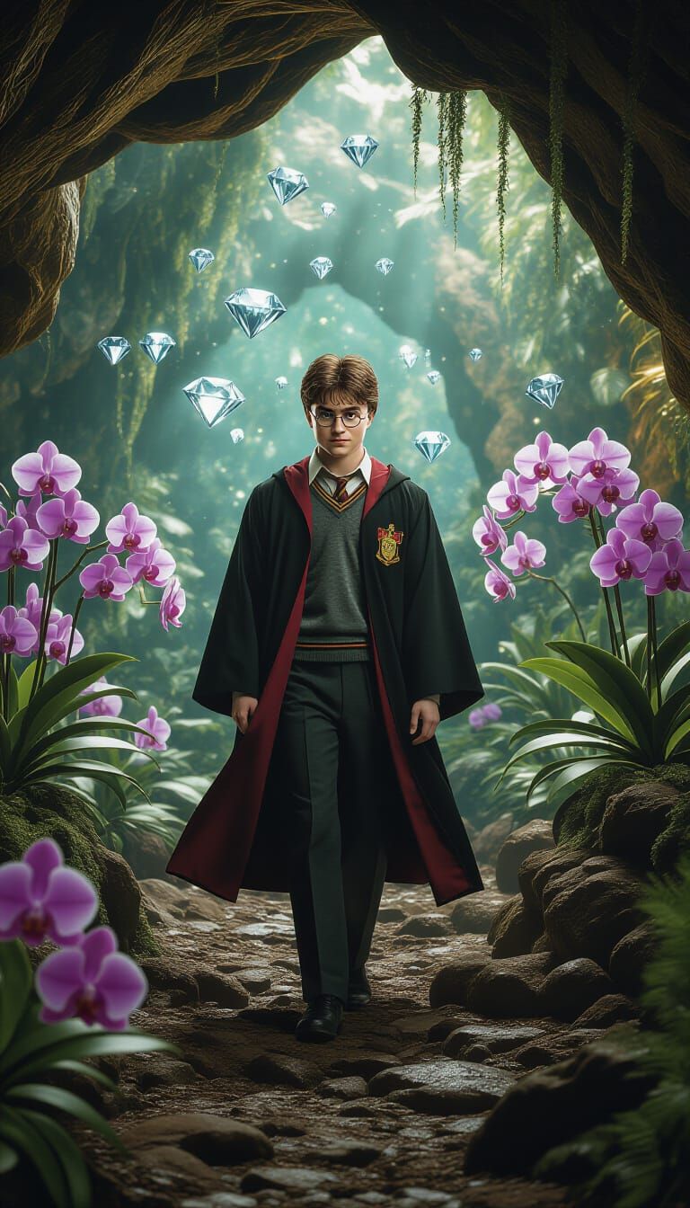 Harry Potter in Orchid Grotto: A Visionary Scene