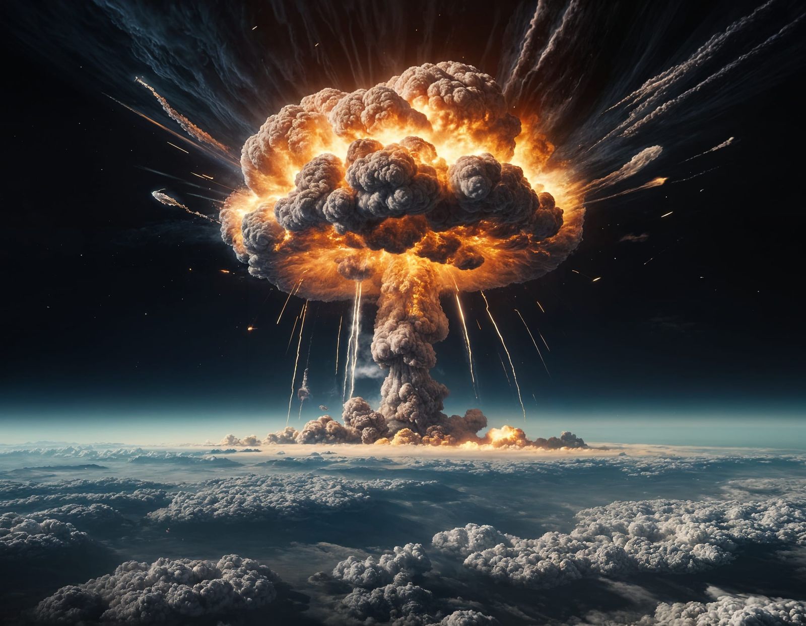 Giant Nuclear Explosions from Orbit in Ultra-HDR