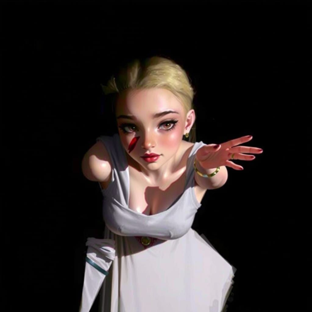 Ethereal Vampire Goddess in a Dark Gothic Realm