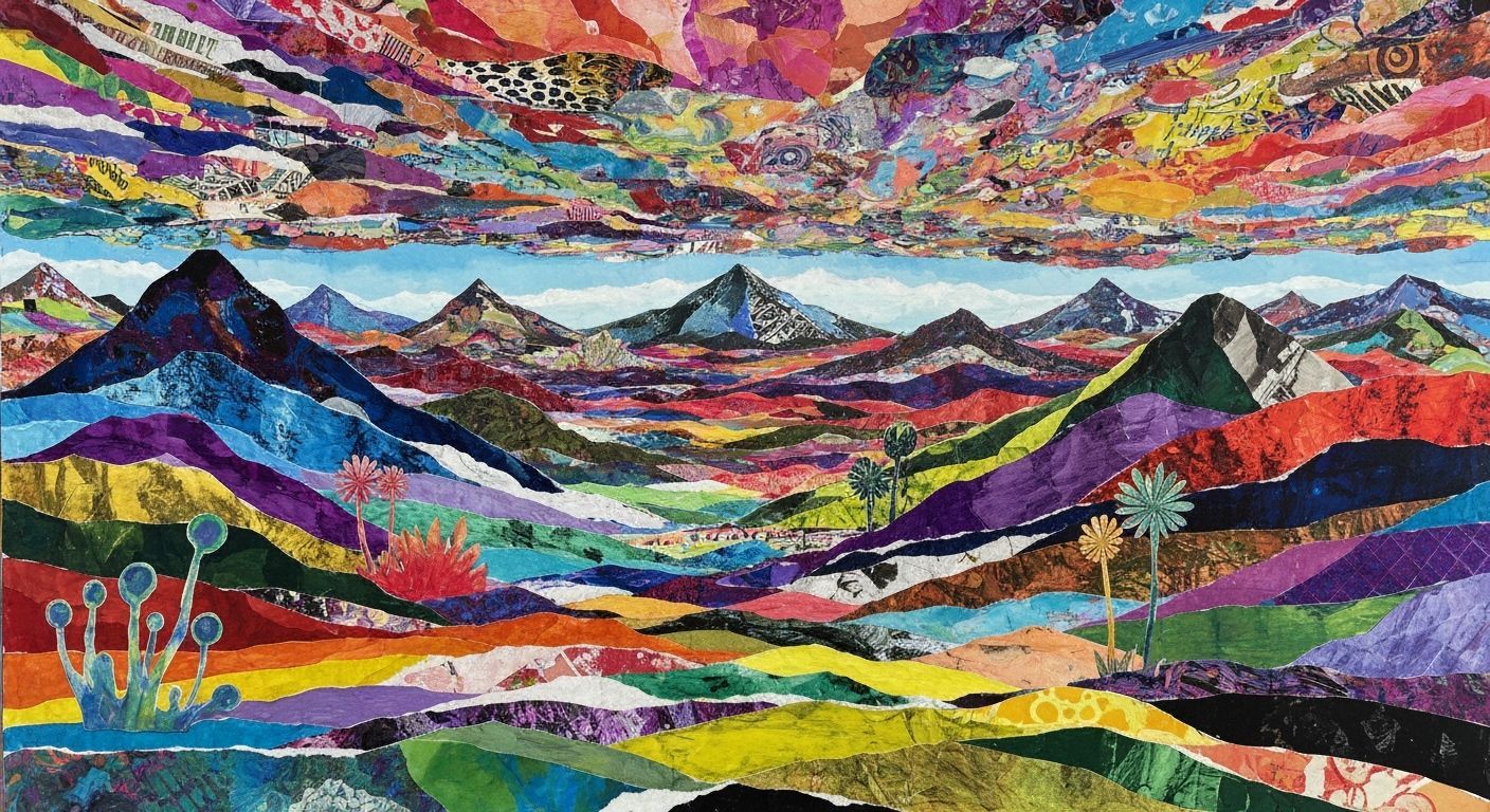 Collage Alien World in Full Spectrum