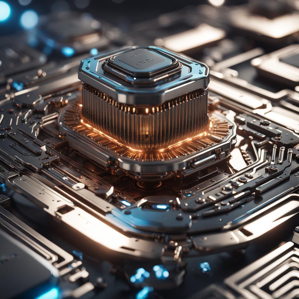 Futuristic Sci-Fi Device with Intricate Details