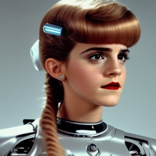 Emma Watson as 80s Robot Girl