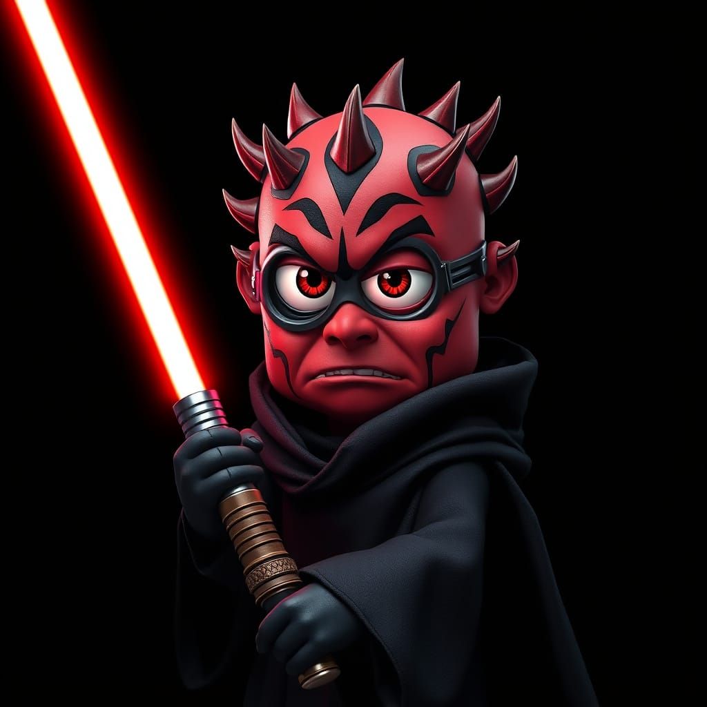 Sith Minion with Lightsaber in Dark Jedi Style