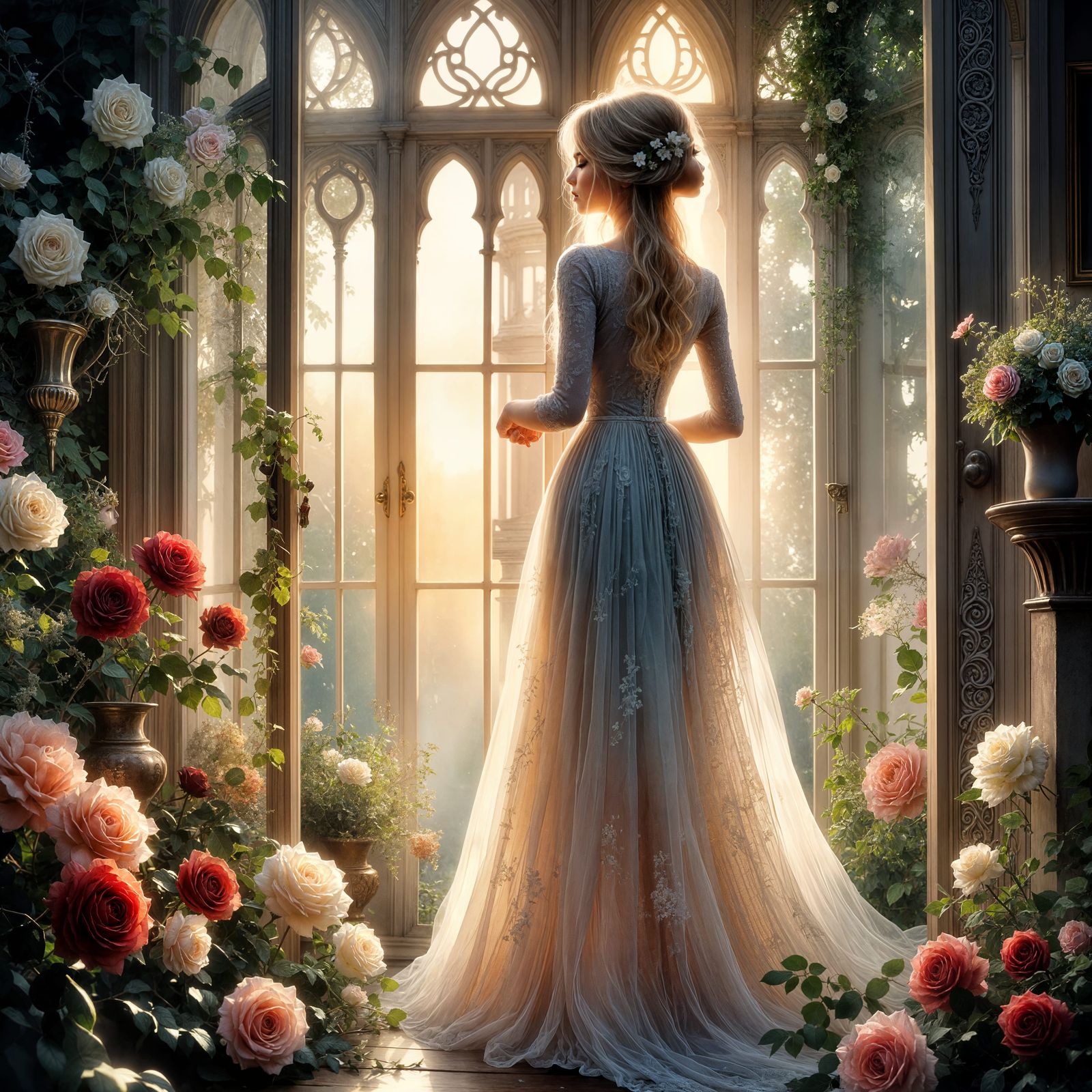 <lora:Light and Lace-Flux:1.0> <lora:Flax:1.0> A hyperrealistic, 8k resolution image of a limited-edition "Ivy Enchantre...