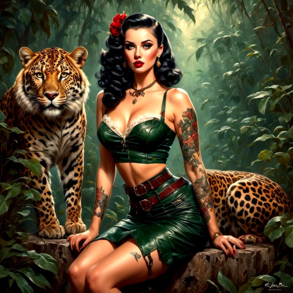The Jungle Pin-Up