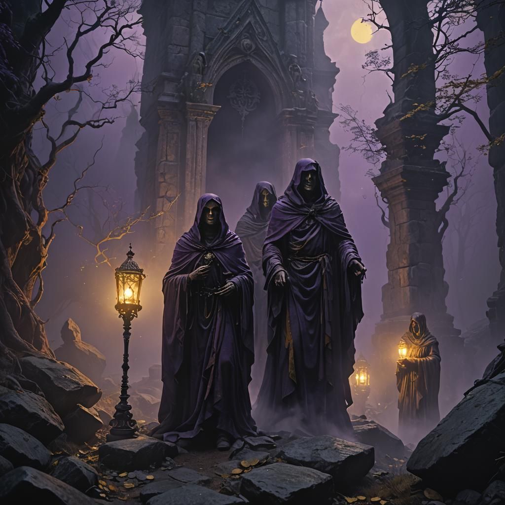 Eerie Ghosts in Dark Fantasy Concept Art