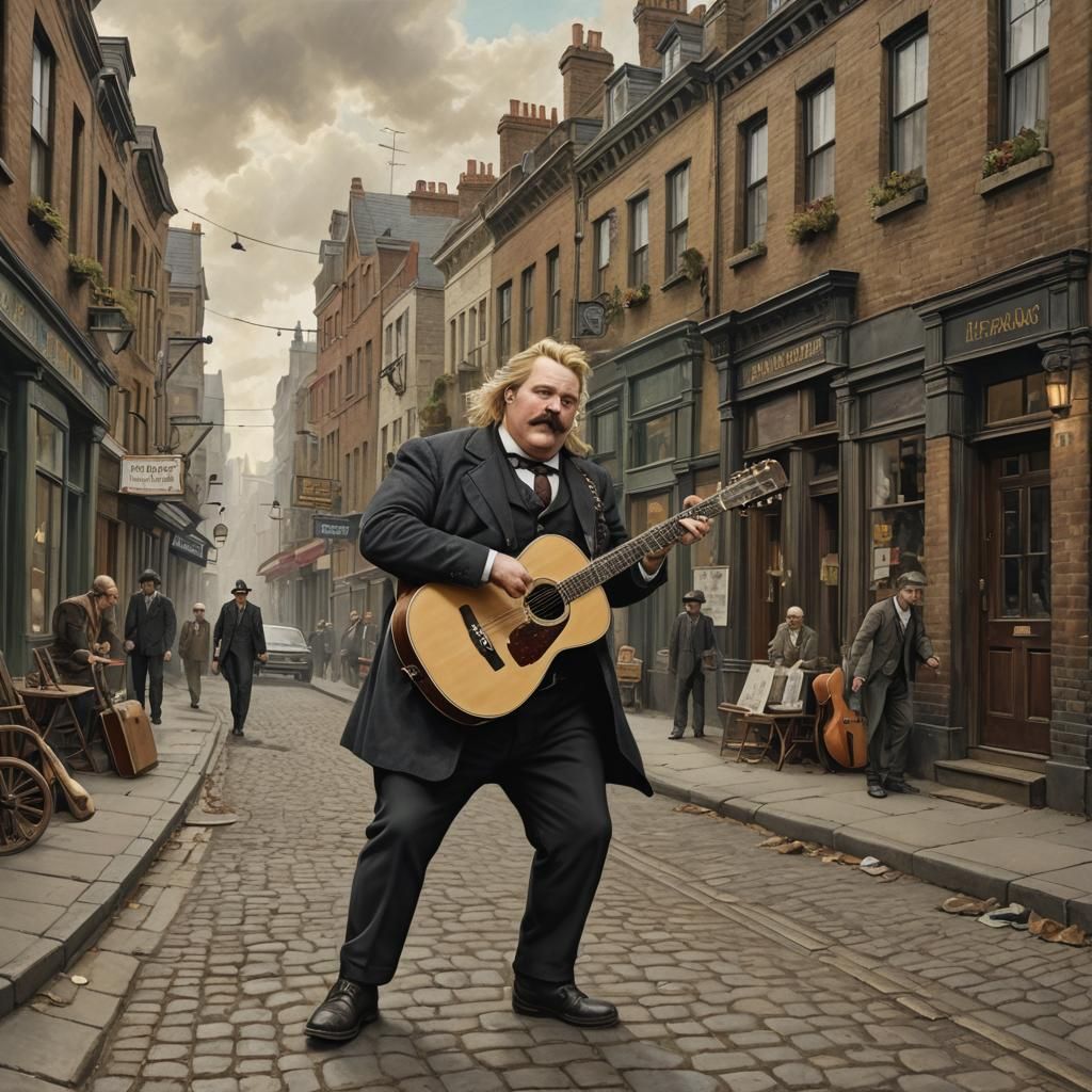 Victorian Stroll: A Steampunk Matte Painting