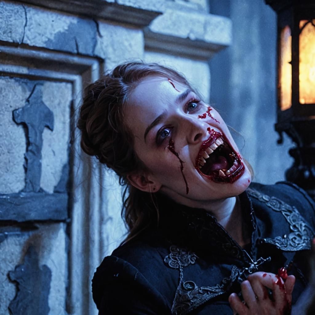 Elizabeth Lail as Vampire in Gothic Horror Portrait