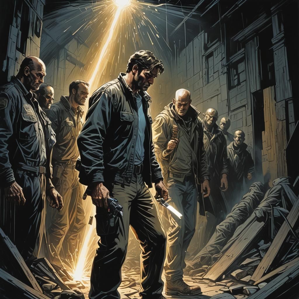 Figure in Shadows with Silverstein-esque Hope