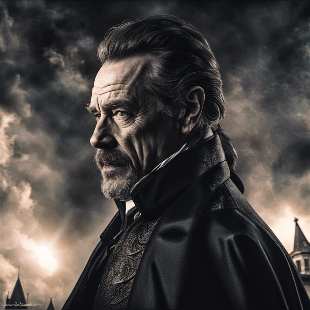 Hyperrealistic Portrait of a Vampire Hunter