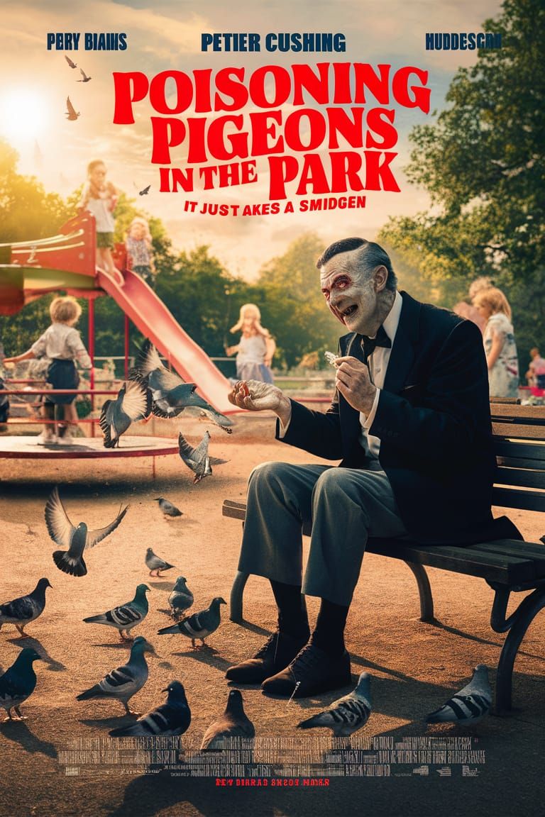 Chilling Horror Movie Poster: Poisoning Pigeons