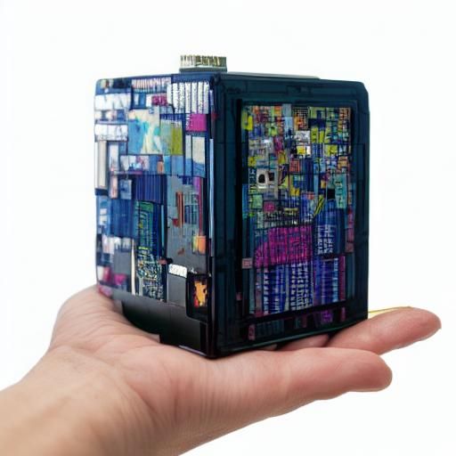 Raspberry Pi in Dystopian Retro-Futurism Mosaic