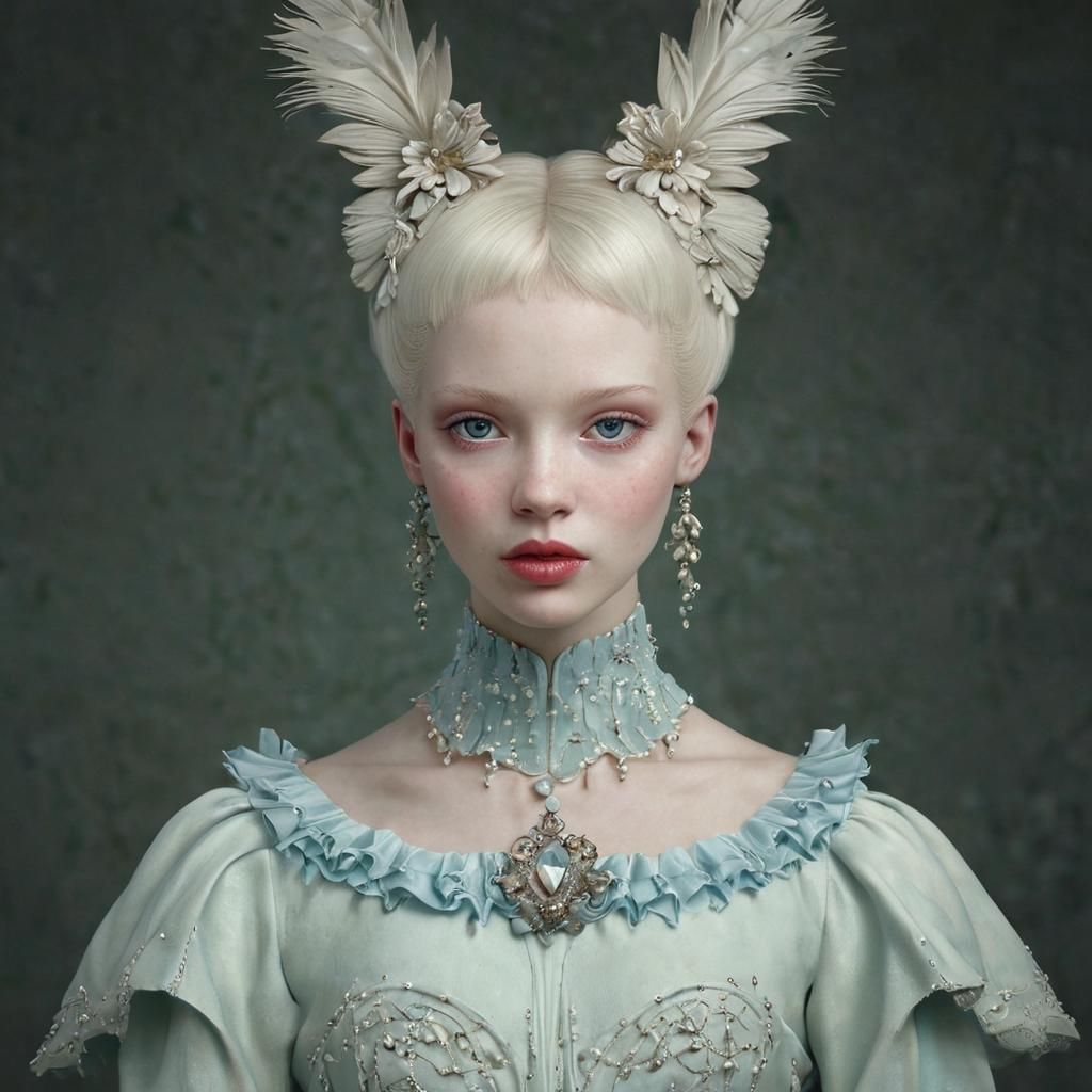 Surreal Face in Fairytale Foam Fashion