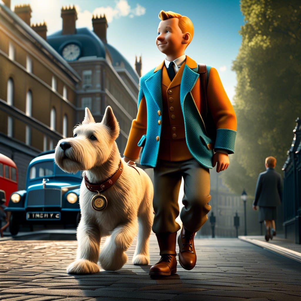 Tintin and Snowy