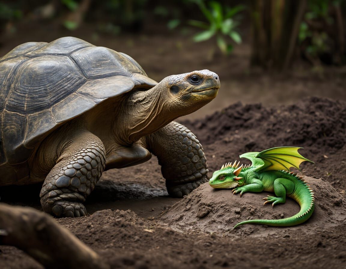 Tortoise Sings Lullaby to Dragon: Fantasy Documentary