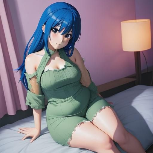 Anime Girl in Bed