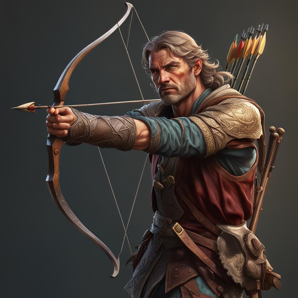 William Tell Portrait in Hyperdetailed Lighting