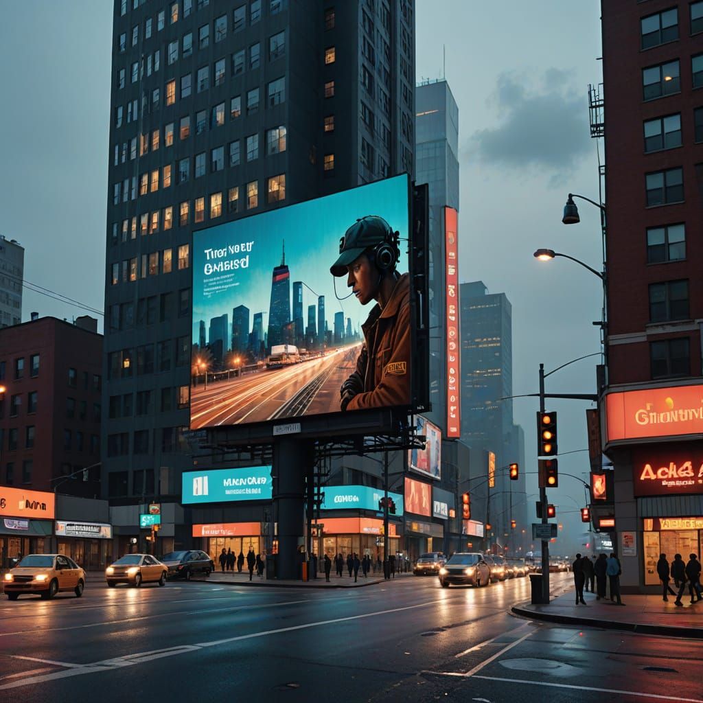 Urban Billboard Declares a Stark Reality in Hyperrealistic S...