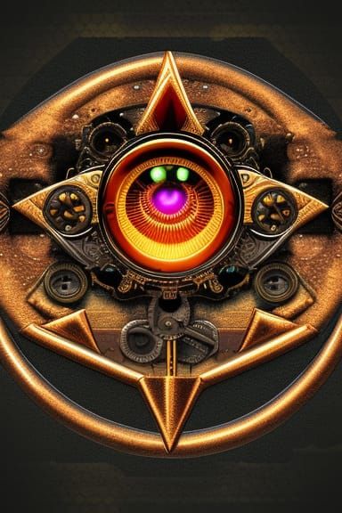 Third Eye Insight Brand Logo with Steampunk Elements