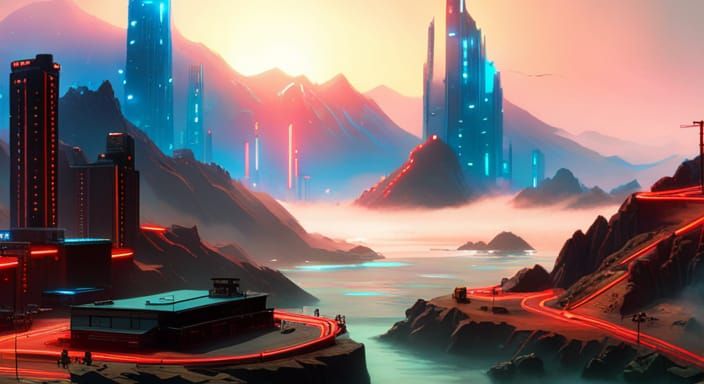 Foggy paradise (Cyberpunk Edition)