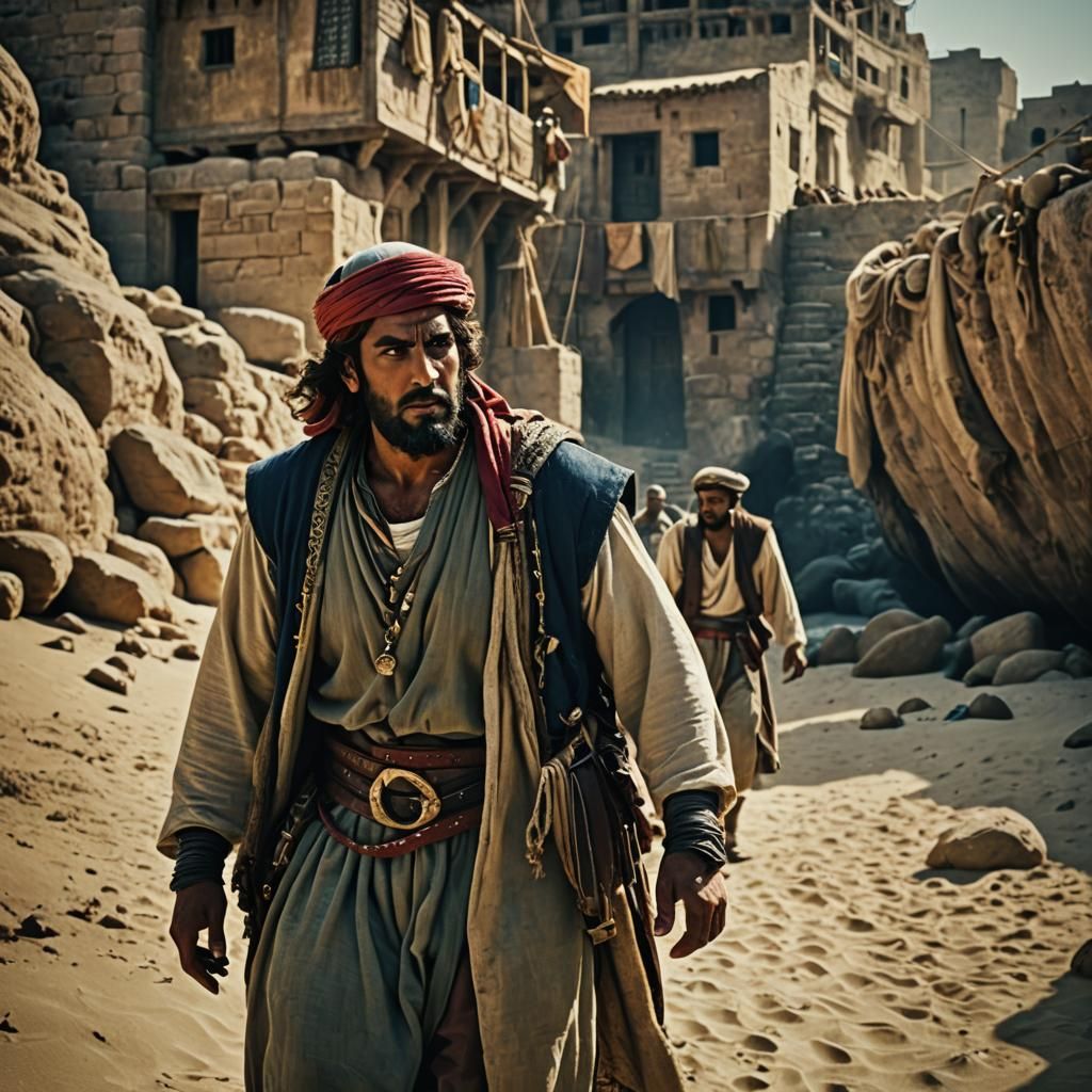 Cinematic Arab Sailor of the Tenth Century