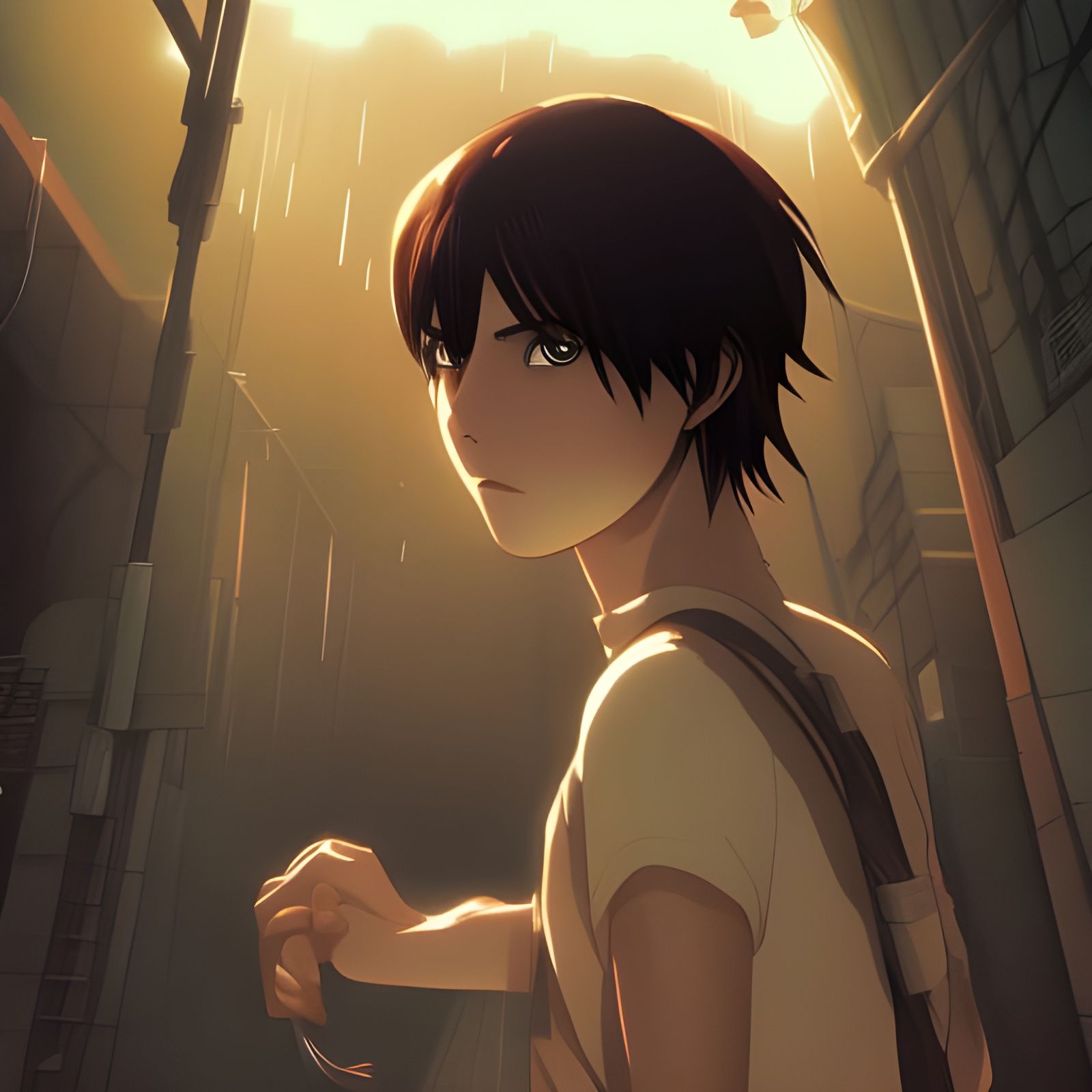 If Eren Jaeger and Mikasa Ackerman had a son.