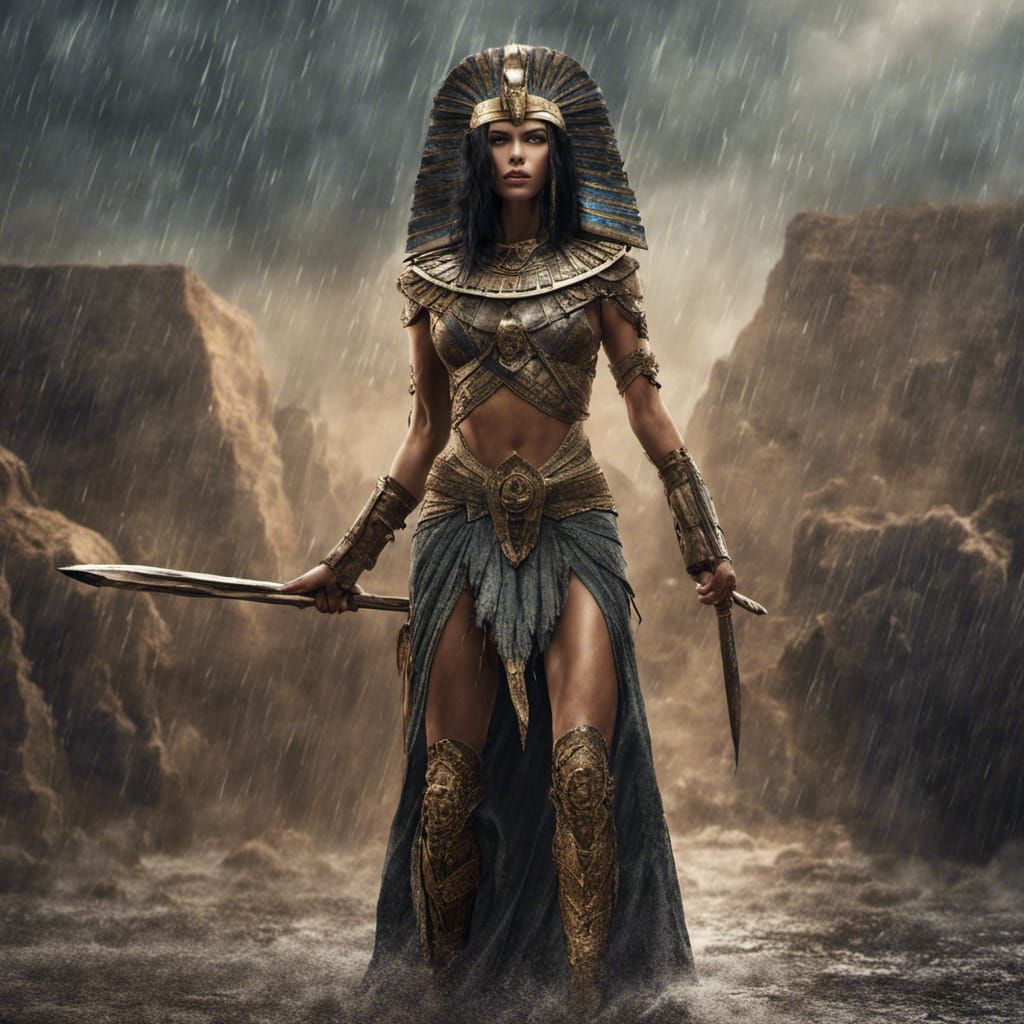 Egyptian Warrior Princess Art in Unreal Engine 5