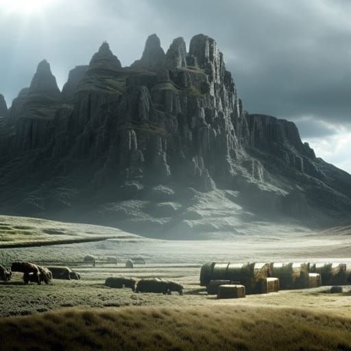 Epic Cinematic Noah's Ark Digital Painting