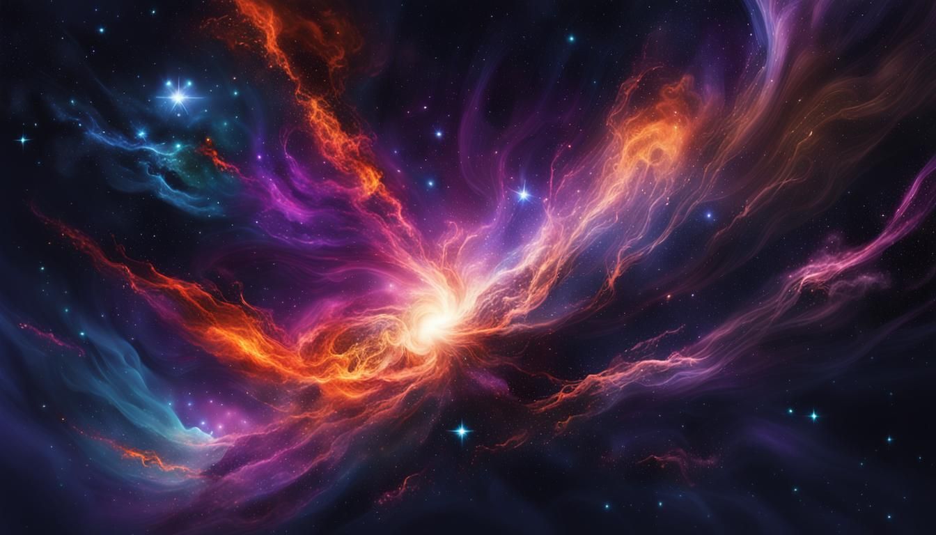 Celestial Explosion: A Cosmic Stardust Astronomy Concept