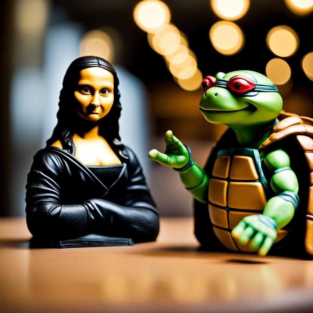 Mona Lisa Meets a Ninja Turtle: Photo-Realistic