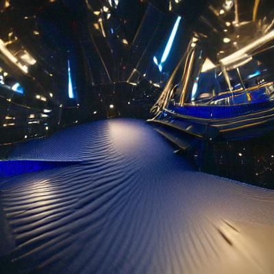 Surreal Sand Mountain Under Starry Sky