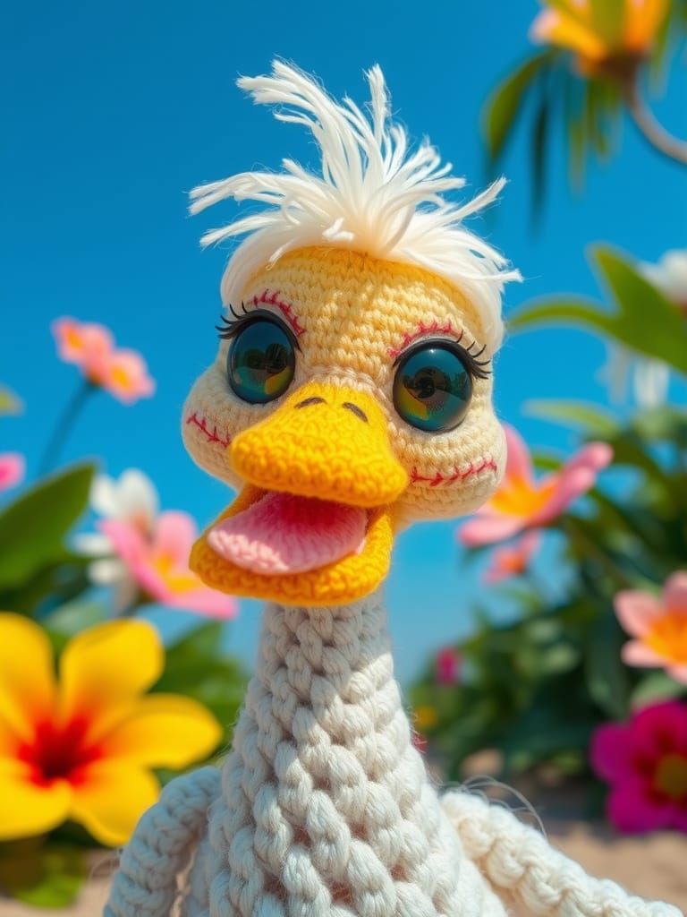 Klimt-Inspired Elf on a Beach Holiday