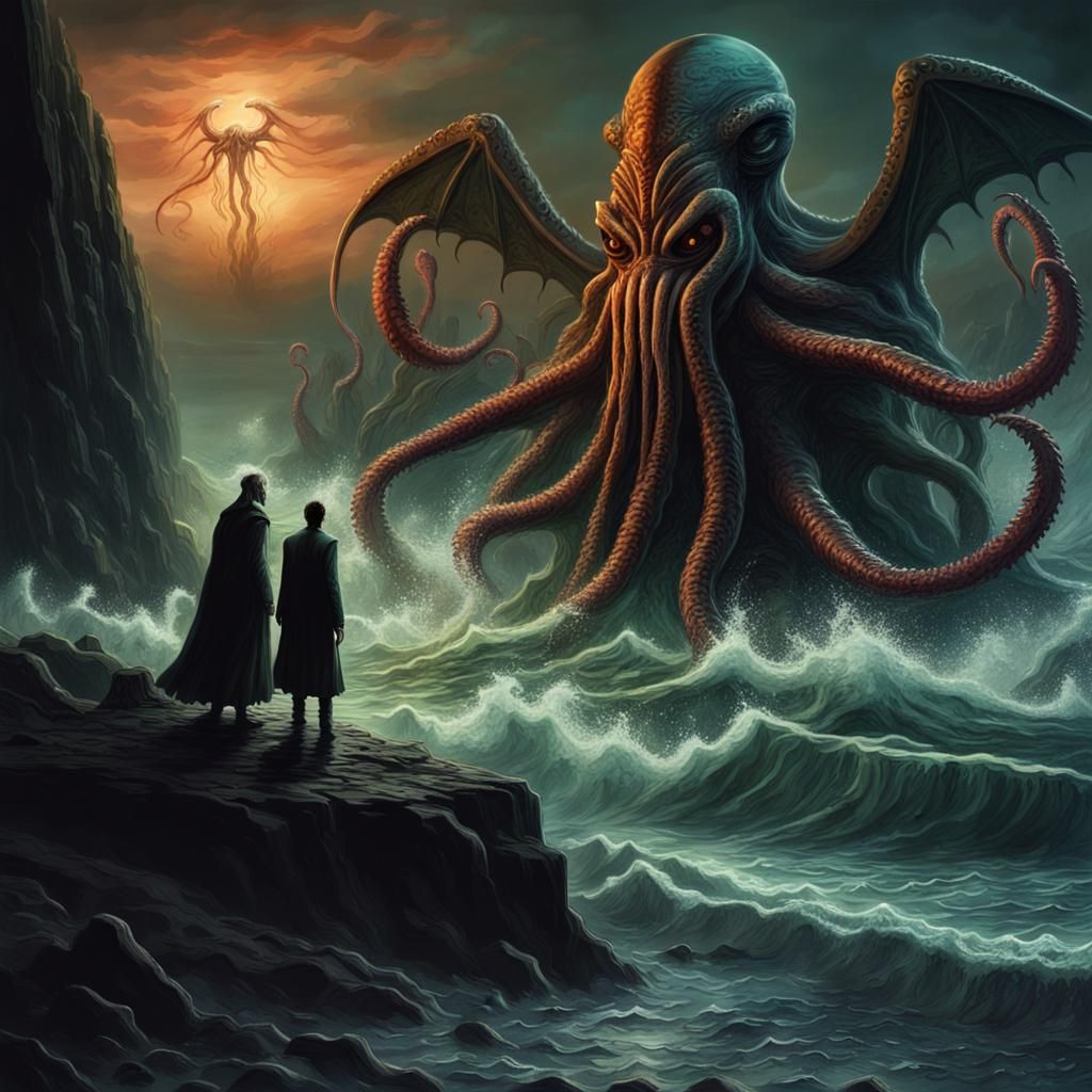 "Who are you that those... things come to you?" "Look at my regal posture. I am no other than Nyarlathotep."