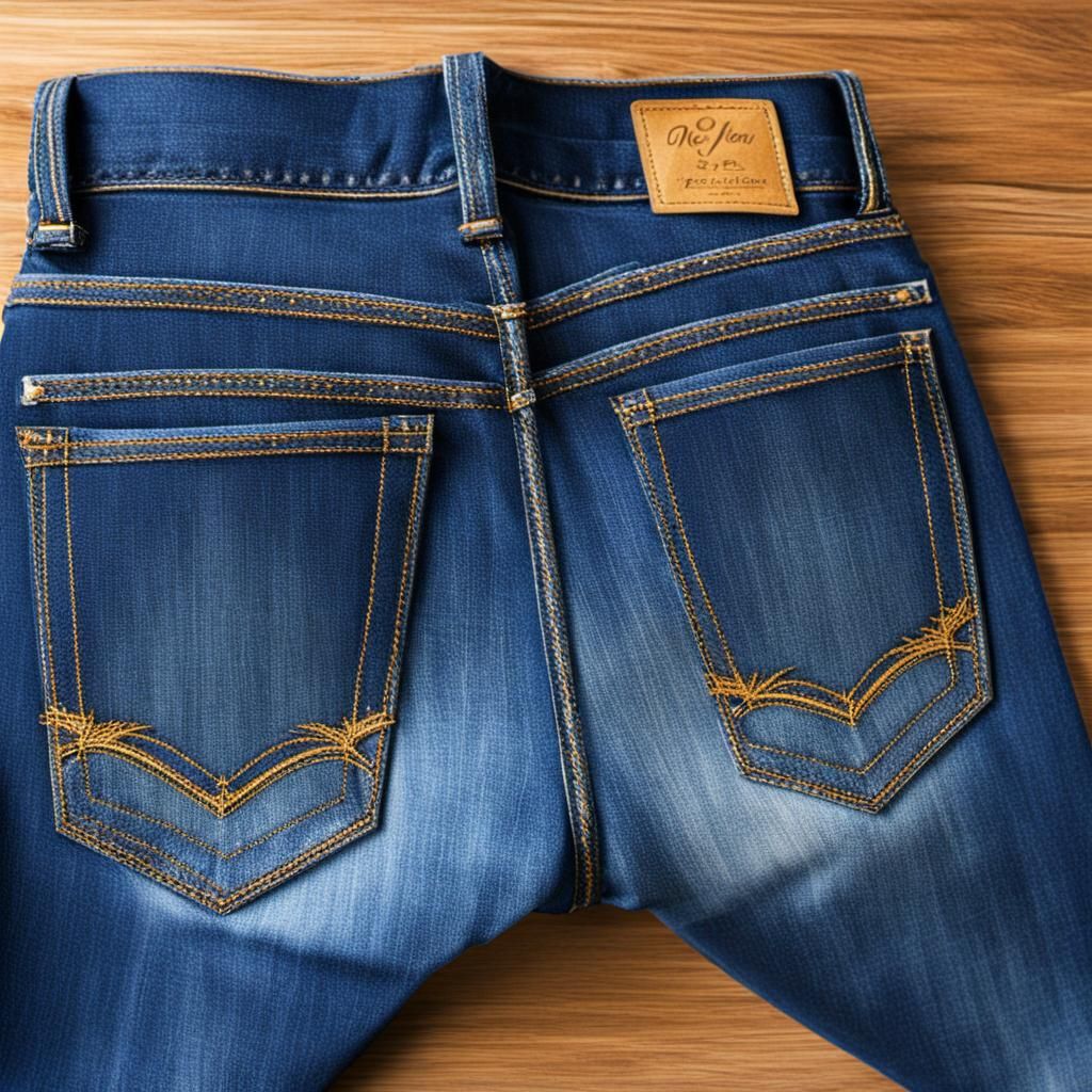 Detailed Denim Fabric Close-Up