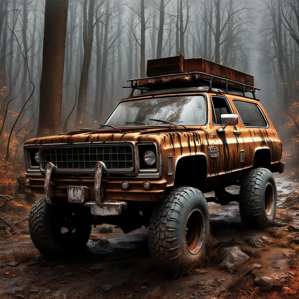 Apocalyptic 1975 K5 Blazer Chase Scene