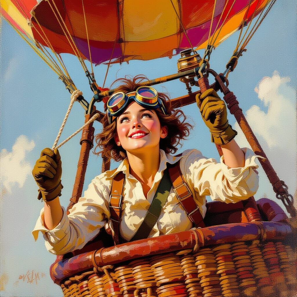 Young Explorer's First Hot Air Balloon Flight