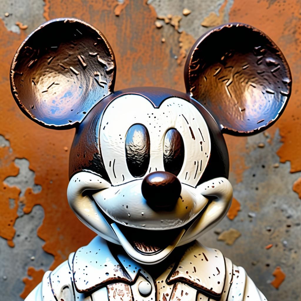 Raku Mickey Mouse
