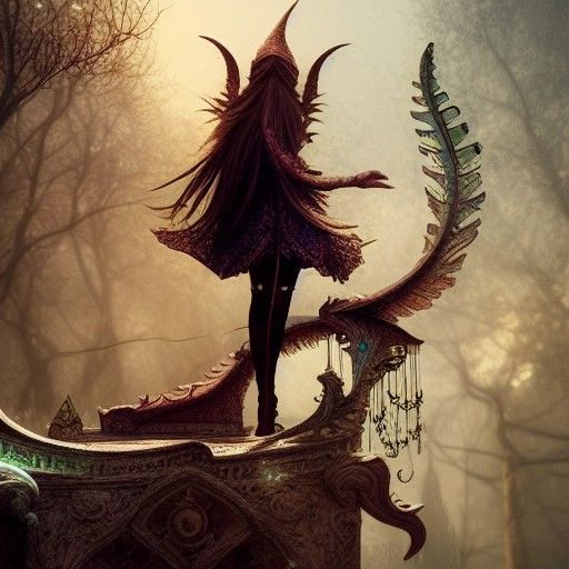 Intricate Fantasy Elf in Hyper-Realistic Digital Collage