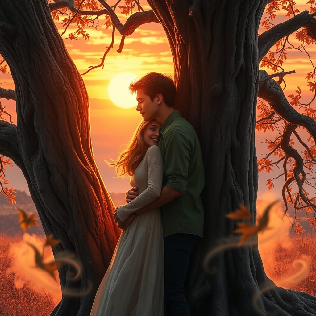 Love in Golden Twilight: A Whimsical Fantasy